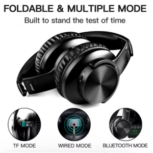 JustClickIt אוזניות אלחוטיות B8 Bluetooth 5.0 Headphones 40H Play time Touch Control Wireless Headphone
