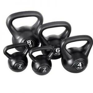 Vinyl Kettlebell Weight Fitness Home Gym Workouts Kettlebells 2-12kg